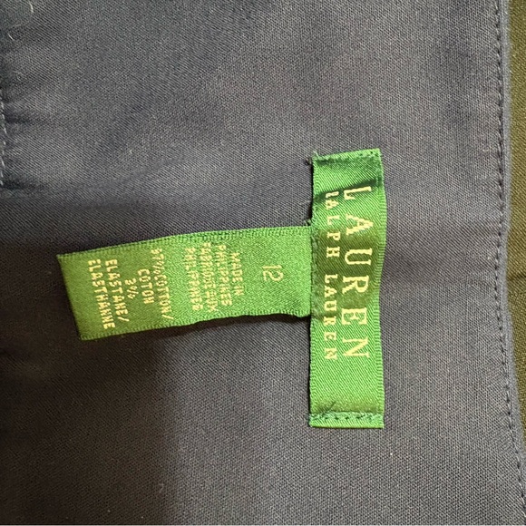 Navy Wide-Leg Buttoned Pants - Picture 4 of 5